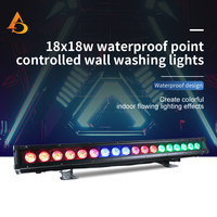 AICPOSE - Barra de Luz LED Impermeable de 18 x 18 W, RGBWA UV DMX, Control de Puntos de Píxeles, Barra Lineal para Exteriores, Escenarios, DJ, Discotecas