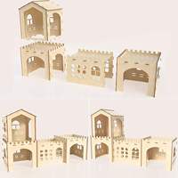 Cage à lapin en bois nid maison miniature en bois pour animaux de compagnie maison à lapin en bois