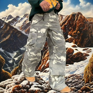 Pantalones Jogger Ligeros Personalizados de Camuflaje Estilo Vintage Unisex OEM, Pantalones de Chándal de Camuflaje al por Mayor, Pantalones Deportivos Streetwear con Cordón - Product Image 2