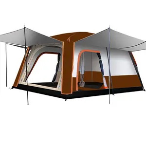 Individuelles Camping Großes Wasserdichtes Zelt Zwei-Schlafzimmer-Einzelfamilienzelt