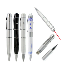 Penna USB con Logo Personalizzato, Chiavetta USB 8GB 16GB 32GB 64GB 128GB USB 2.0 3.0, Penna a Sfera con Puntatore, Mini Flash Drive