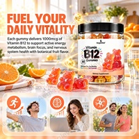 AegleWell Vitamine B12 Gummies à Mâcher Facilement pour Adultes – Complément pour Maintenir un Niveau d'Énergie Normal et Soutenir la Fonction du Système Nerveux