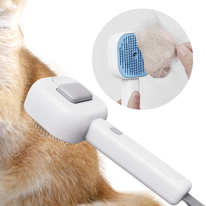 Cepillo de vapor recargable autolimpiante para eliminar el pelo de mascotas, ideal para perros y gatos, para baño y aseo. - Product Image 1