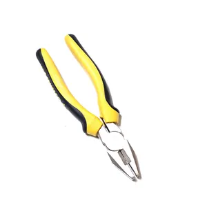 8 Inch Universal Nickel Plated Alicate Combination Pliers With Plastic Handle