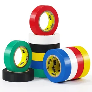 PVC 10m high quality and cheap High temperature resistance, color electric tape white, electrical insulation tape roll