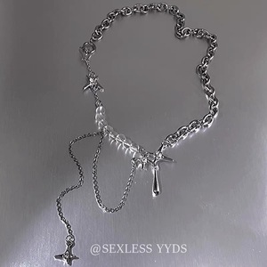 All'ingrosso di moda di lusso alla moda HipHop collana pendente per le donne degli uomini Rapper catena clavicolare zircone perline <span class=keywords><strong>girocollo</strong></span> maglione - Product Image 6