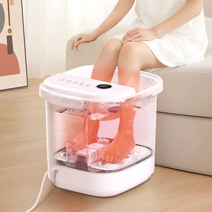 Máquina de pedicura multifunción Shiatsu eléctrica portátil, masajeador de baño de Spa de pies eléctrico con Control de temperatura, calentamiento de burbujas - Product Image 1