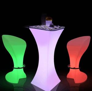 Modern RGB LED Plastic Portable Cocktail Table for <strong>Home</strong> <strong>Bar</strong> <strong>Furniture</strong> with Portable Features for Sale - Product Image 4