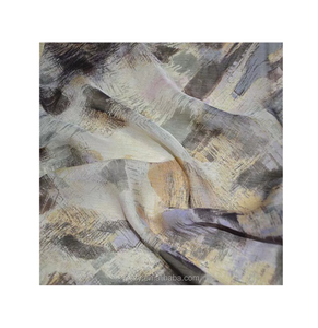Großhandel 100% reine Seide <span class=keywords><strong>Chiffon</strong></span> Stoff bedruckte Seidenstoffe - Product Image 1