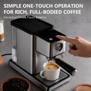 <span class=keywords><strong>Cafetera</strong></span> Espresso Eléctrica Semiautomática <span class=keywords><strong>Italiana</strong></span> de Última Generación con Función de Cappuccino y Leche, 15 Bares de Presión, <span class=keywords><strong>Acero</strong></span> <span class=keywords><strong>Inoxidable</strong></span> - Product Image 3