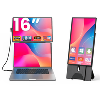 Expédition rapide Nouveauté Moniteur portable double écran 16 pouces FHD 1200P Plug & Play pour une productivité accrue pour ordinateur portable