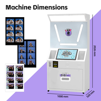 Photomaton pour événements de mariage, photomaton portable en bois sur trépied, distributeur automatique de photos, location économique pour entreprises