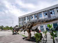 Jurassic tema parkı için yaşam boyutu gerçekçi Animatronic T Rex dinozor
