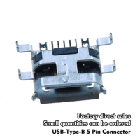 Conector Micro USB Tipo B Hembra de 5 Pines SMD para Montaje en PCB, para Máquinas POS y Electrónica de Consumo