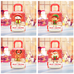 Piccola scatola di latta all'ingrosso della valigia con l'imballaggio della latta del metallo del commestibile della maniglia per i <span class=keywords><strong>biscotti</strong></span> degli spuntini della caramella per i bambini - Product Image 6