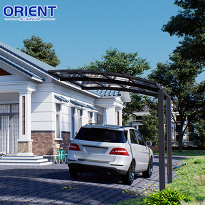 <span class=keywords><strong>Garage</strong></span> et abri de <span class=keywords><strong>voiture</strong></span> extérieur imperméable avec structure <span class=keywords><strong>en</strong></span> aluminium et toit <span class=keywords><strong>en</strong></span> polycarbonate, design moderne, facile à assembler - Product Image 1