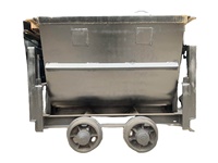 Chariot minier souterrain à voie étroite Zlinktric, série MGC, nouvelle génération, robuste, avec pompe et roulement, capacité 510 kg