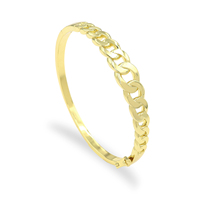 Pulsera de Zirconia Chapada en Oro de 14K para Mujer, Diseño de Lote Pequeño, Cadena de Playa Linda, Joyería de Moda Geométrica de Latón al por Mayor