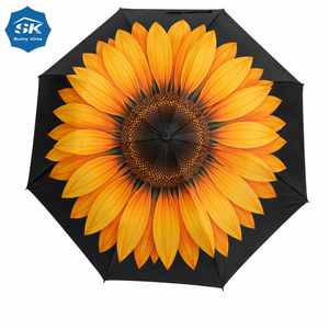 Parapluie de <span class=keywords><strong>golf</strong></span> à <span class=keywords><strong>prix</strong></span> d'usine, motif tournesol, poignée en EVA, tissu pongé 190T, armature en fibre de verre, idéal pour le <span class=keywords><strong>golf</strong></span> et les voyages, protection soleil et pluie - Product Image 3