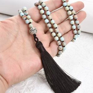 Bracelets longs DIY <span class=keywords><strong>de</strong></span> haute qualité avec perles <span class=keywords><strong>de</strong></span> pierre naturelle <span class=keywords><strong>de</strong></span> 6 mm, pampilles en amazonite, bijoux <span class=keywords><strong>de</strong></span> mode, bracelets et joncs - Product Image 2