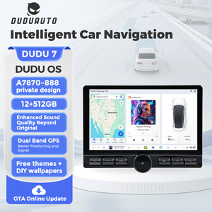 Écran de navigation <span class=keywords><strong>Bluetooth</strong></span> universel pour voiture DUDUAUTO modifié, type DUDU7 à 7 boutons, 10,1 pouces et 12,9 pouces - Product Image 2