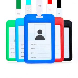 Porte-cartes d'identité en PP avec fenêtre transparente en acrylique pour étudiants et employés de bureau – Étui pour cartes nominatives - Product Image 4