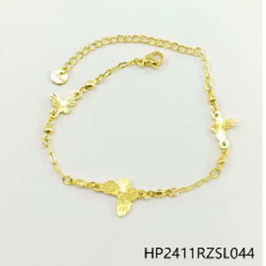 Set di gioielli con strass scintillante da donna placcato in oro 24K regalo per matrimonio e festa - Product Image 1