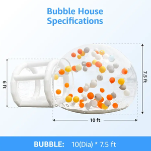 Ballon coloré de qualité marchande enfants fête d'<span class=keywords><strong>anniversaire</strong></span> tente dôme à bulles maison gonflable pour les affaires d'événements de fête - Product Image 5