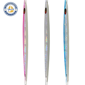 Señuelo de pesca Ya Jie Sea Fishing Jig Bait 250g 285mm Laser Silver Blue Powder Bottom Bait para carpas, pesca en aguas profundas desde embarcaciones. - Product Image 1