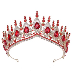 LUOXIN özelleştirilmiş gelin saç aksesuarları altın kaplama kadın düğün Tiara - Product Image 3