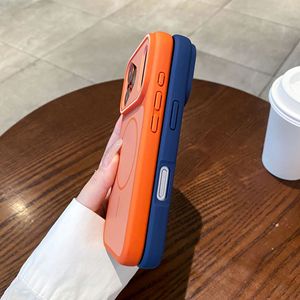 Coque de téléphone magnétique bicolore antichoc et résistante aux traces de doigts pour iPhone 17 16 15 14 13 12 11 Pro Max - Product Image 3