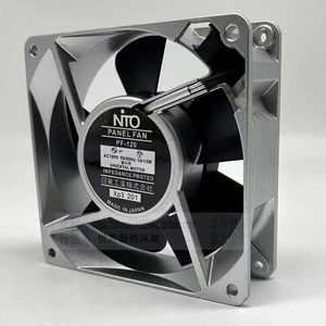 พัดลมแผง NTO รุ่น PF-120 ขนาด 120 มม. โครงอะลูมิเนียม AC 100V พัดลมระบายความร้อนสำหรับใช้งานในอุตสาหกรรม - Product Image 2