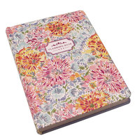 Cuaderno Personalizable de Tapa Dura con Diseño Floral, 128 Páginas de Color, Diario Vintage con Flores, Planificador, Bloc de Notas de Regalo, 133*194mm, Encuadernado con Hilo