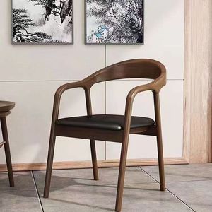 Chaise nordique moderne, cadre en <span class=keywords><strong>bois</strong></span> massif, salon, salle à manger, chaises en <span class=keywords><strong>bois</strong></span> massif pour la maison - Product Image 6