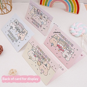 <span class=keywords><strong>Carte</strong></span> de vœux écologique 3D pop-up avec illustration peinte à la main en anglais, inscription « Joyeux anniversaire » mignonne, de <span class=keywords><strong>AliExpress</strong></span> Blessing SHJY - Product Image 3