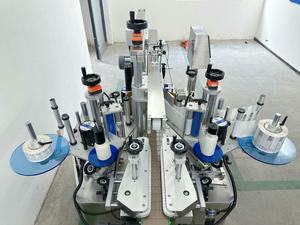 แก้วน้ำในรถยนต์ถังแก้วขนาดใหญ่ถังน้ำส้มขวดน้ำแอปเปิ้ลกลมสี่เหลี่ยมเครื่องติดฉลากสองด้าน - Product Image 4