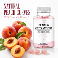 Gummies personnalisées Peach and Curve ODM Formule de fermeté éclatante 60 unités