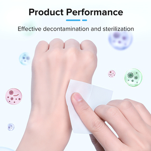 Стандартный стерильный нетканый медицинский спиртовой тампон с логотипом без капания шлака, 70% - Product Image 3