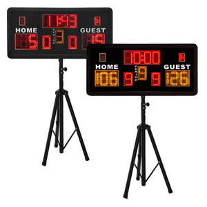 YIZHI 0,9 m aleación <span class=keywords><strong>de</strong></span> aluminio <span class=keywords><strong>de</strong></span> alta potencia multifunción LED marcador <span class=keywords><strong>de</strong></span> baloncesto Digital electrónico con Control remoto y trípode - Product Image 1