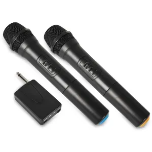 Factory Supply Fast Delivery VHF Dual Wireless Microphones Dynamic Handheld Long Range Wireless Microphone Singing E7 220-270mhz