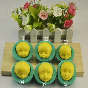 6 Styles Silicone Mold 3 D Baby Face Fondant Chocolate Decorating D I Y Sugar Craft,polymer Clay <b>Soap</b> Making,Doll Making <b>Sets</b> - Product Image 5