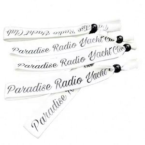 Factory Wholesale Short <b>Lanyard</b> Custom logo Fabric Glow in Dark Wristband - Product Image 1