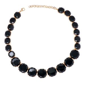 Collar de aleación de diamantes facetados geométricos, cadena de clavícula redonda femenina elegante para <span class=keywords><strong>Calle</strong></span> o cena, estilo gargantilla de moda - Product Image 6