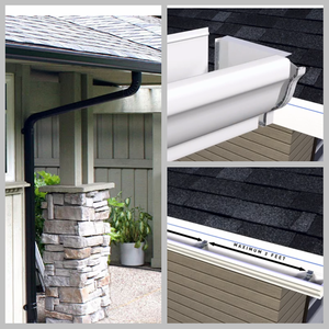 Gouttière en aluminium personnalisée en usine de haute qualité (gouttière) Capuchon d'extrémité droit et gauche en <span class=keywords><strong>marron</strong></span> - Product Image 2