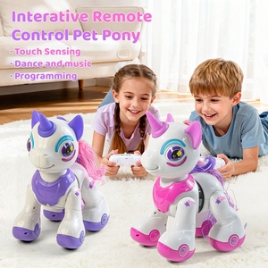 Jouet animal télécommandé interactif électrique programmable pour enfants, détection tactile, divertissement familial en intérieur, robot cheval intelligent dansant RC - Product Image 2