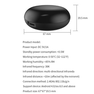 Nhà thông minh Wifi IR Hub phổ IR điều khiển từ xa thông minh sản phẩm nhà làm việc với tuya Alexa Google nhà - Product Image 3