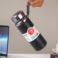 Gobelet isotherme en acier inoxydable à double paroi personnalisé Beauchy, bouteille d'eau intelligente à écran tactile LED avec affichage de la température pour les voyages