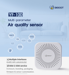 شاشة مراقبة جودة الهواء الداخلي <span class=keywords><strong>Pm2.5</strong></span> Pm10 Co Aqi Co2 أداة قياس - Product Image 5
