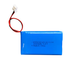 แบตเตอรี่ลิโพ Dtp 634169-3s 11.1v 2000mah พร้อมวงจรป้องกันและขั้วต่อ - Product Image 5