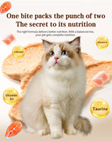 Snacks Líquidos para Gatos, Tiras de Pescado/Carne de Res en Puré, Buena Palatabilidad, Fácil Digestión, Seguros para Gatitos